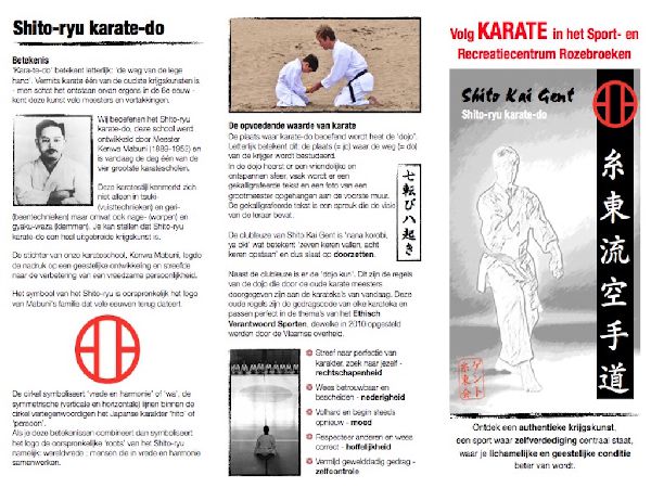 Brochure Shito Kai Gent